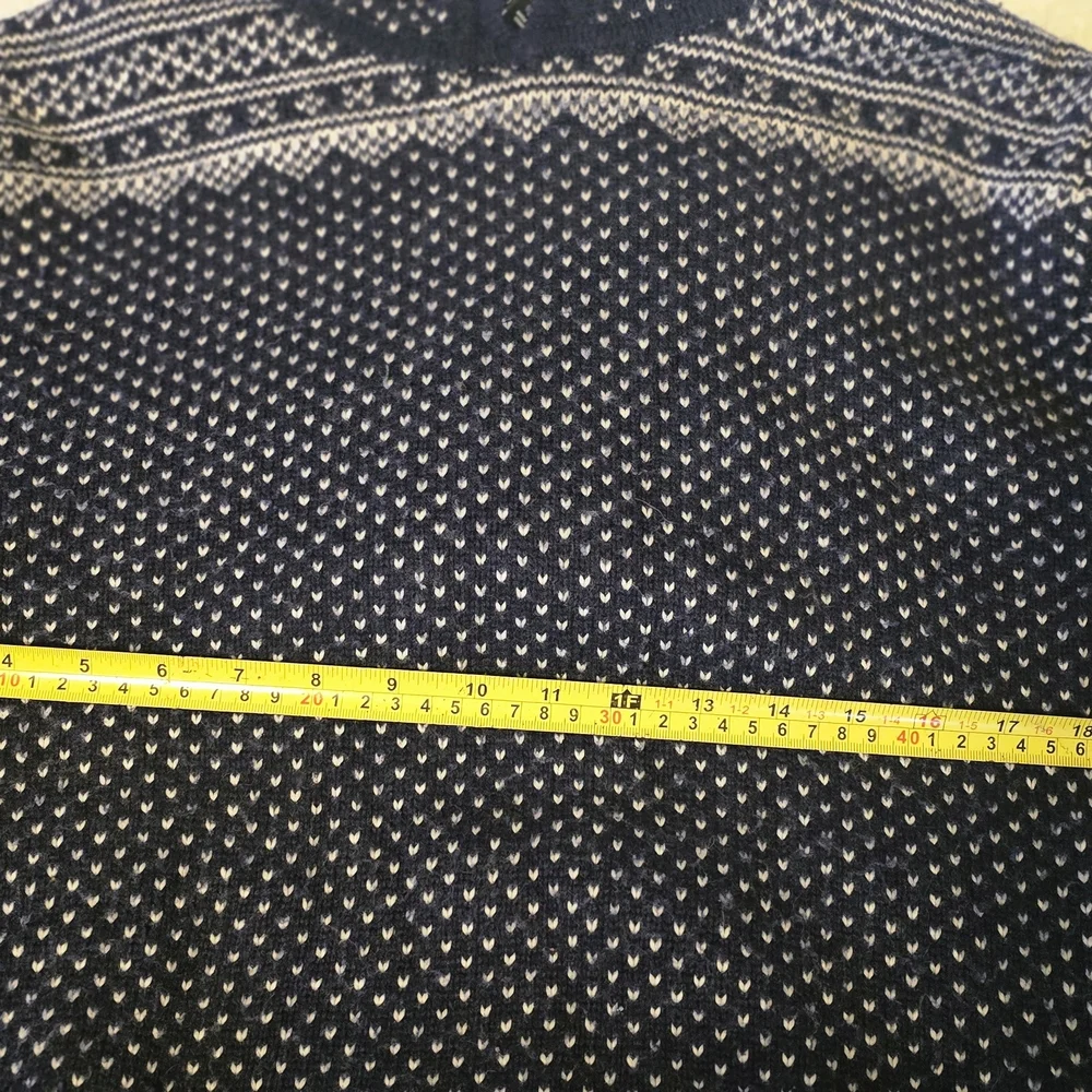 J Crew Mercantile Lambswool Blend FairIsle Hooded Sweater Size S/M (*Was Size L) - Picture 8 of 13